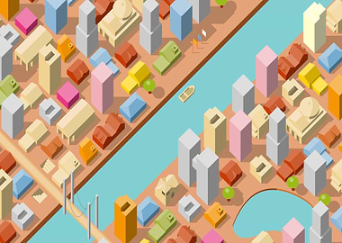 axonometric city