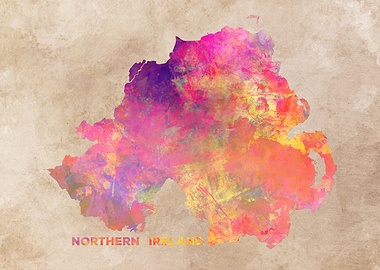Northern Ireland map