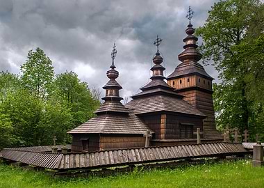 Wooden church in southern Poland