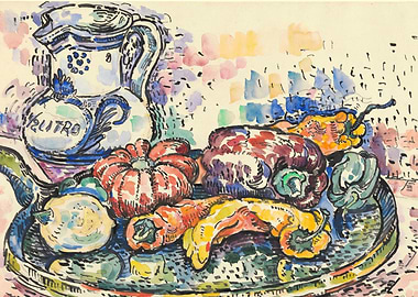 Paul Signac - Still Life with Jug, 1919, graphite and w ...