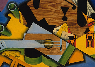 Juan Gris - Still Life with a Guitar, 1913, oil on canv ...