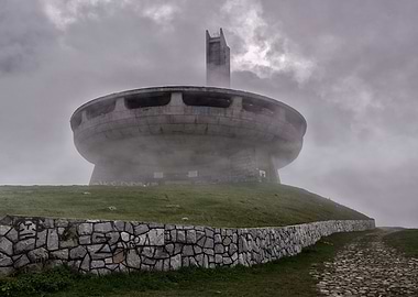 Buzludzha monument in Bulgaria.