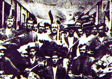 A picture with the most influential 'Rembetes' from Gre ...