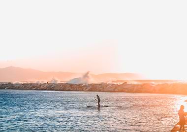 Sunset views in Naxos, Greece.