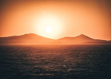 Sunset in Naxos, Greece.