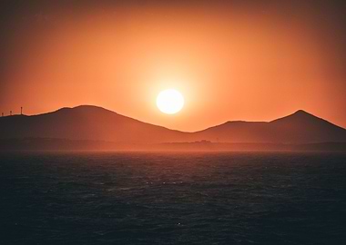 Sunset in Naxos, Greece.