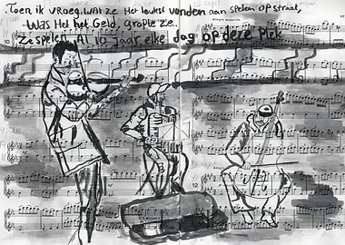 prodject about streetartist and working on music paper