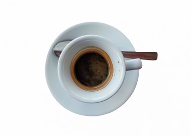 espresso coffee in cup