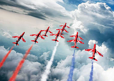 The Red Arrows is the aerobatics display team of the Ro ...