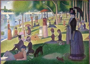 Roger on the Island of La Grande Jatte on a Saturday