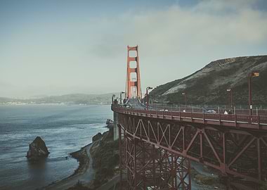 Golden Gate bridge in San Francisco, California.
