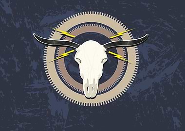 A Steampunk style Buffalo head on gears