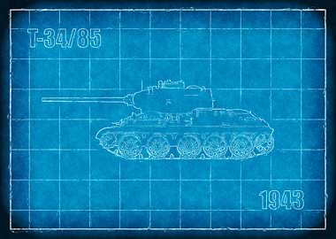 T34/85 Soviet tank by J.P. Voodoo