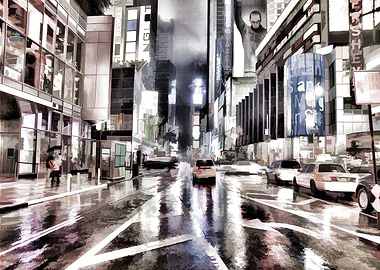 New York City pastel by J.P. Voodoo