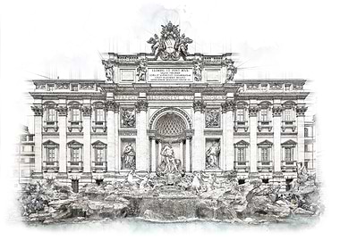 Trevi Fountain Rome Italy Version 2