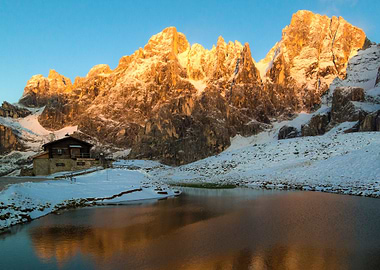 Sunset in the mountains
