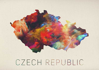 Czech Republic Watercolor Map