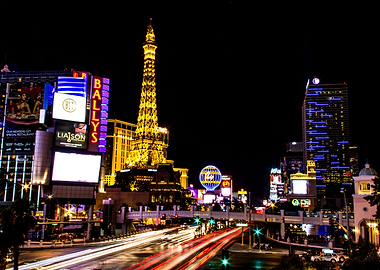 Vegas Eiffel Tower by Nigh