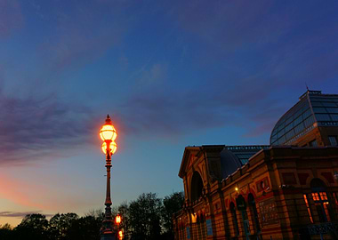 Alexandra palace London Uk at sunset