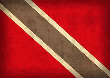 Trinidad and Tobago Country Flag on Canvas