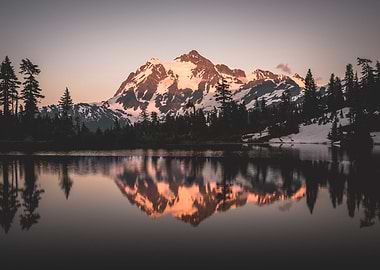 Mt. Shuksan at Picture Lake