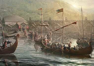 The Vikings harbor