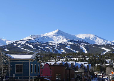 Breckenridge Snowy Ski Mountain