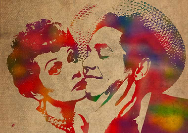 Lucy and Desi Watercolor Portrait