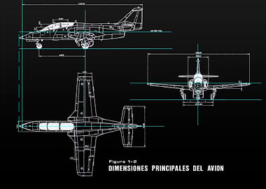 Patent Airplane Black and