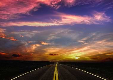 Sunset and Colors Clouds