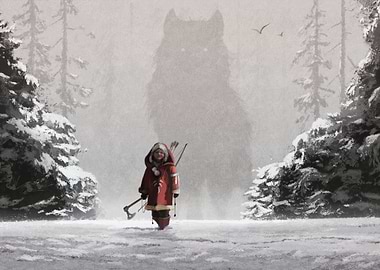 Little Red Riding Hood and a Big Bad Wolf