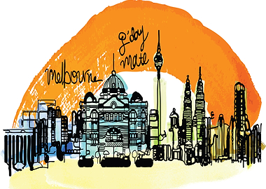 Watercolor Melbourne