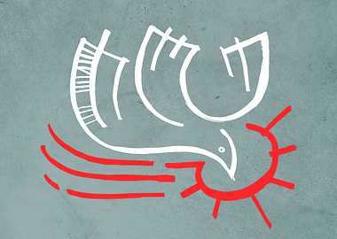 Holy Spirit dove religious symbol illustration