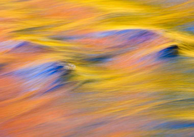 Waves of Color Abstract