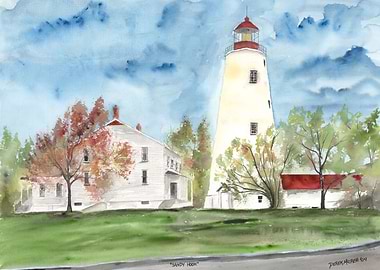 SandyHook Lighthouse Painting