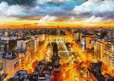 The lights of buenos aires