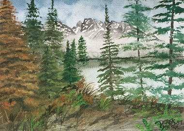 Jackson Hole Mountain Landscape