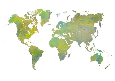 map of the world green