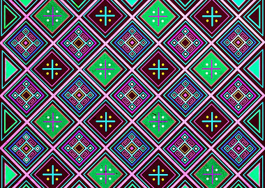 Indigenous ethnic pattern design