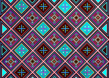 Indigenous ethnic pattern design illustration