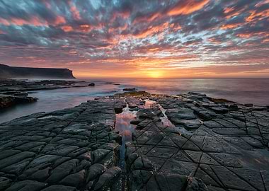 Sunrise at Garie Beach, Sydney