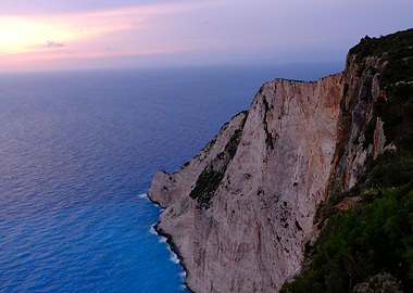 Sunset view in Zakynthos Island