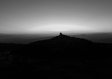 The Summit Of Corn Du At Sunset