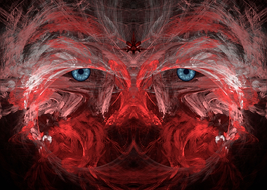 Psychedelic Human Face (Shaman Concept)