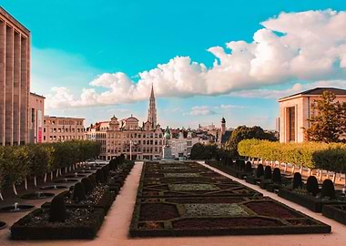 Panoramic view of the city of Brussels