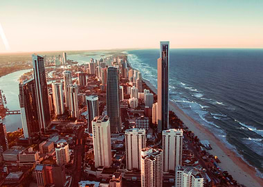 Gold Coast at Sunset