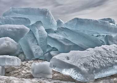 Blue Ice Blocks