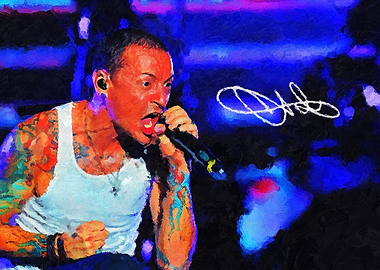 Chester of Linkin Park / Canvas Paintings