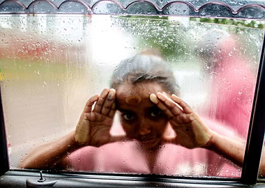 A girl in the window