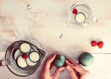 Holding the Lime: Detox water with Berry